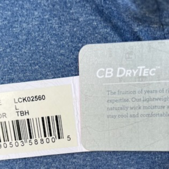 CUTTER & BUCK CB DRYTEC TOP SPIN BLUE FULL ZIP JACKET NWT SIZE LARGE - Picture 8 of 16